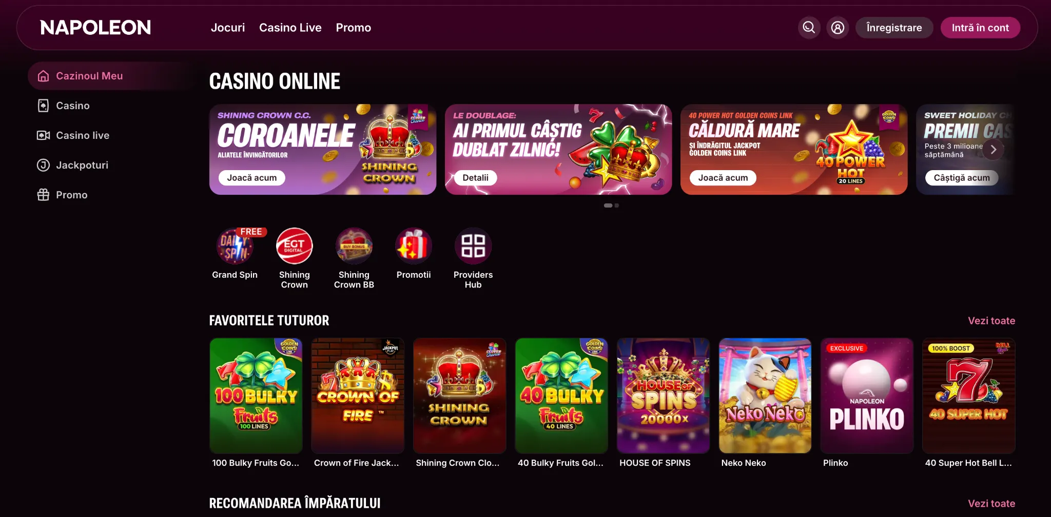Napoleon Sports & Casino: Beste online casino zonder ID-verificatie